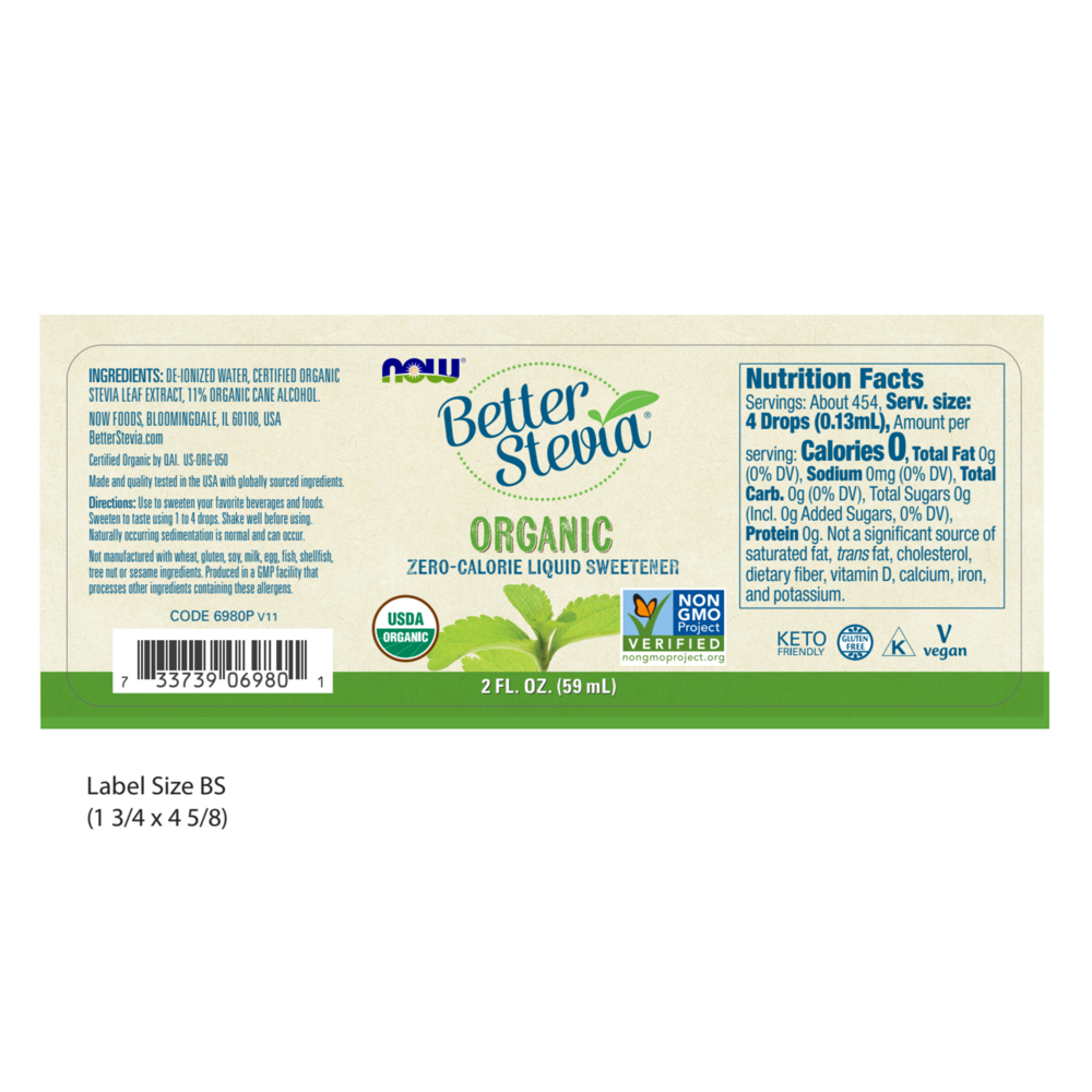 Product image for Better Stevia Organic.