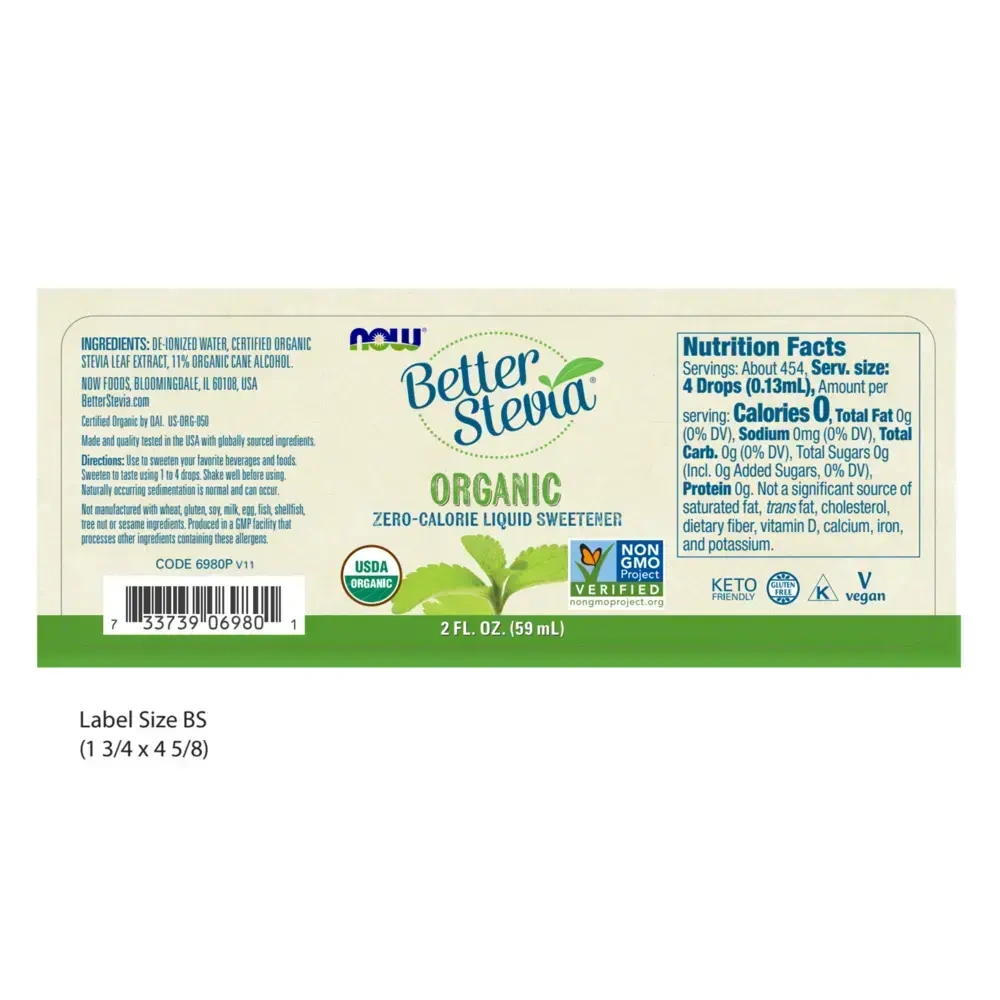 Product image for Better Stevia Organic.