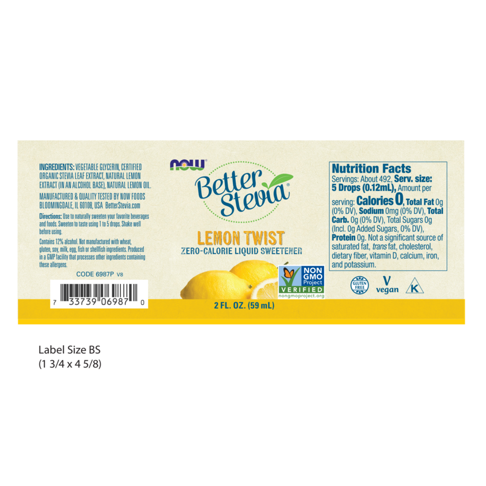Product image for Better Stevia Lemon Twist.
