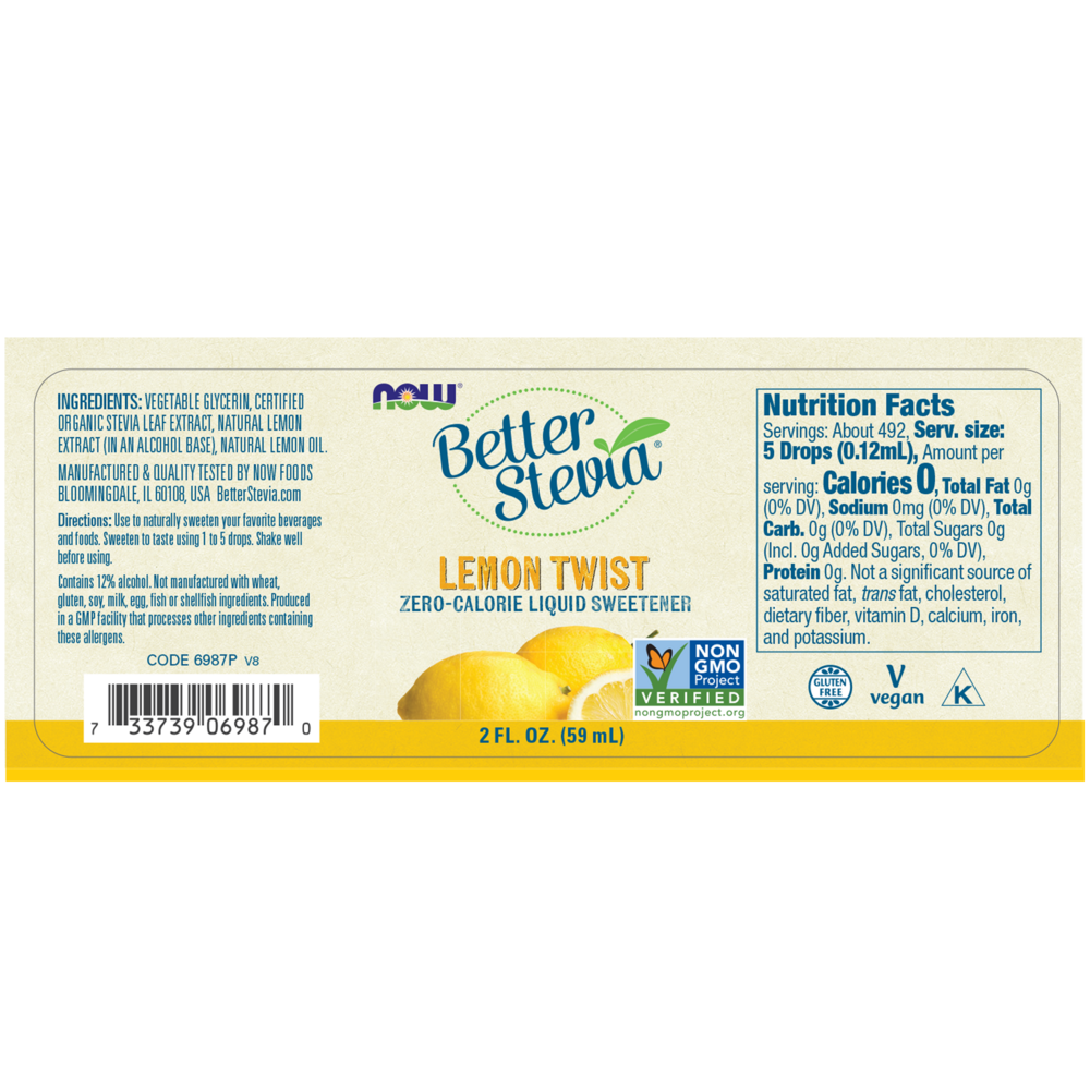 Product image for Better Stevia Lemon Twist.