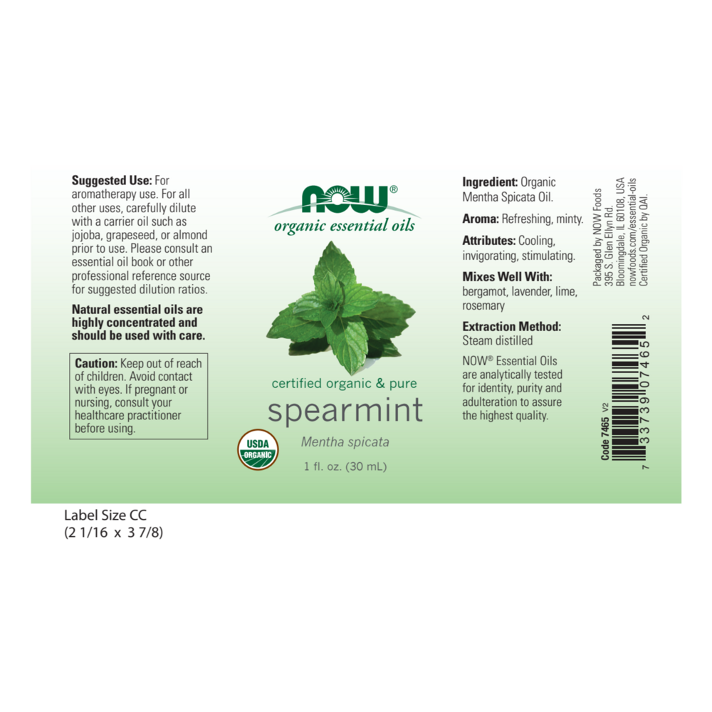 Product image for Spearmint Oil, Organic.