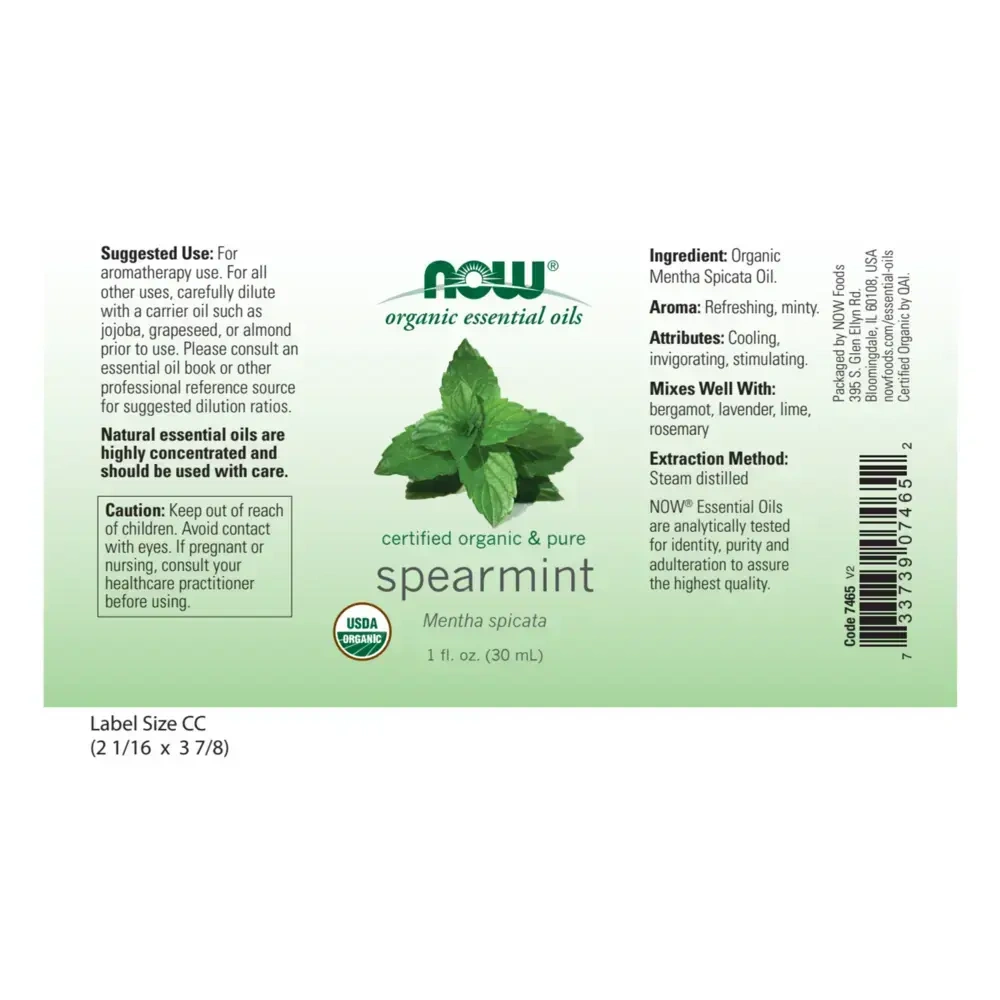 Product image for Spearmint Oil, Organic.