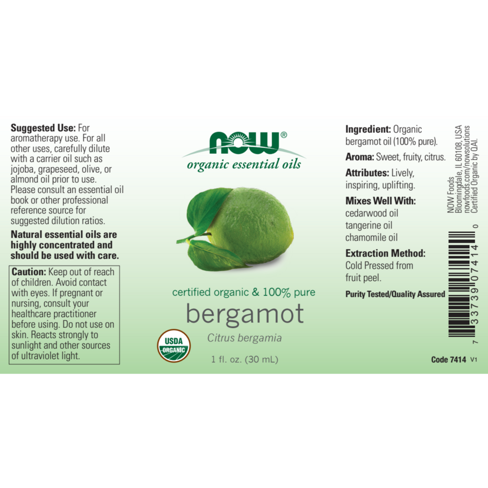 Product image for Bergamot Oil, Organic.