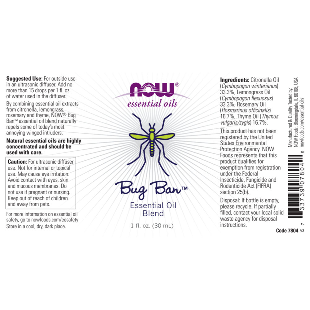 Product image for Bug Ban Essential Oil Blend.