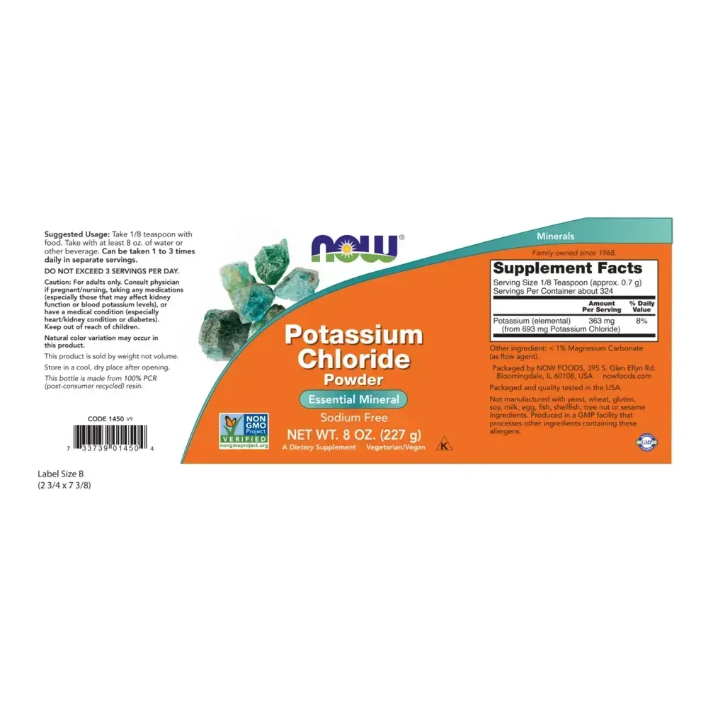 Product image for Potassium Chloride.
