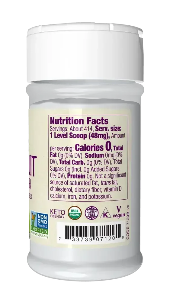Product image for Monk Fruit Extract Powder Organic.