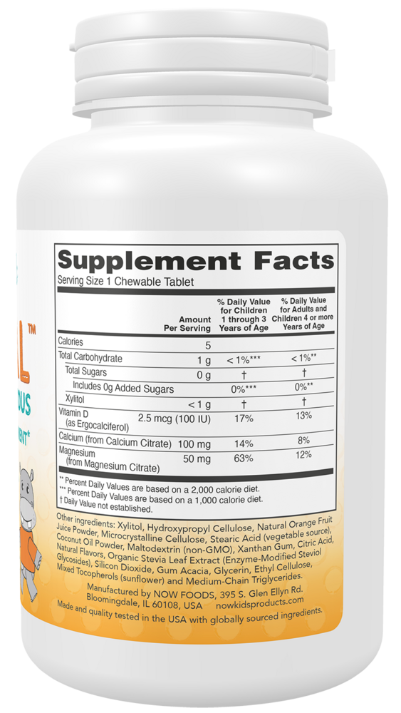 Product image for Kid Cal™ Chewables, Orange U Delicious Flavor.