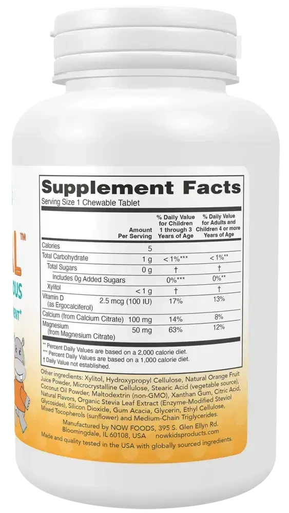 Product image for Kid Cal™ Chewables, Orange U Delicious Flavor.