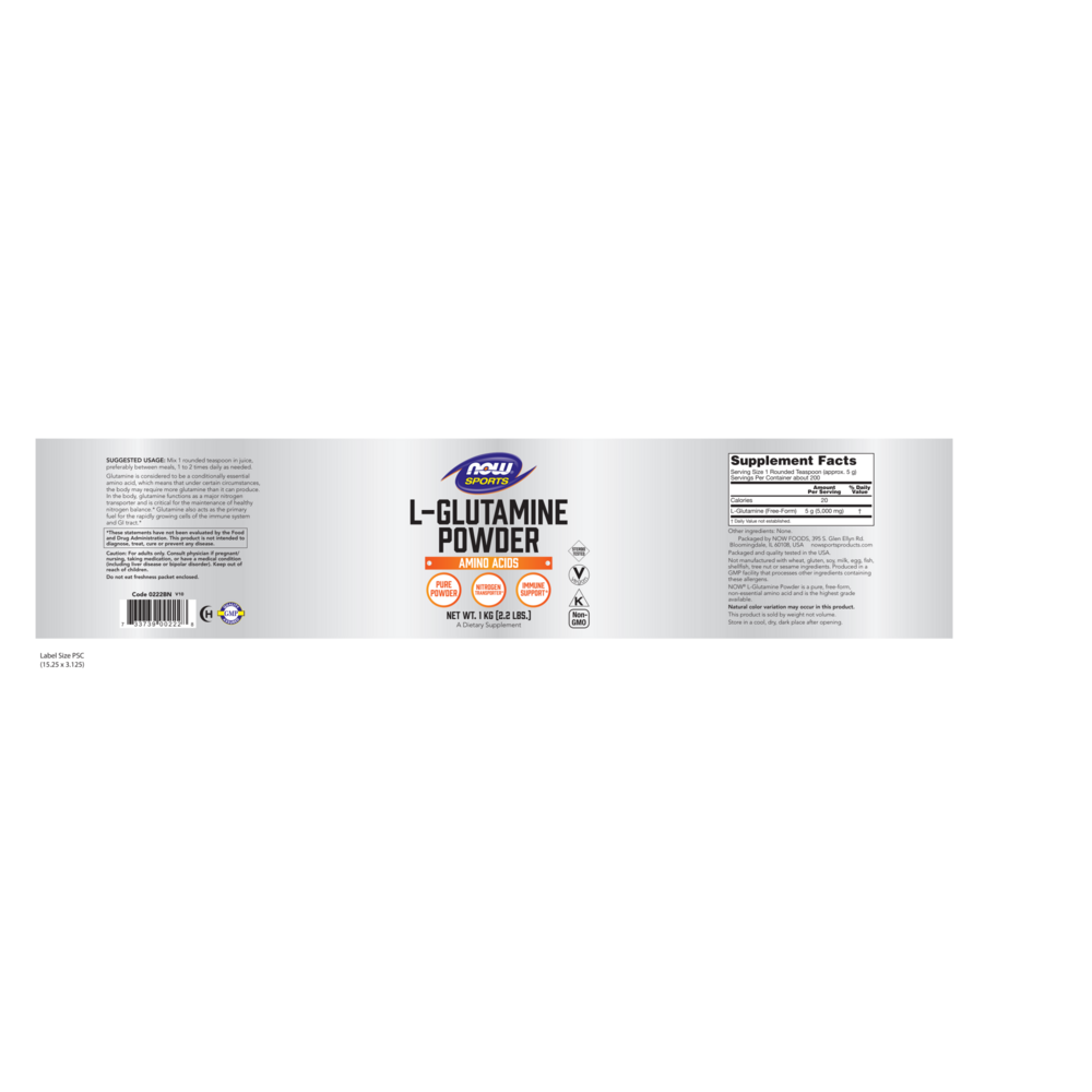 Product image for L-Glutamine Powder.