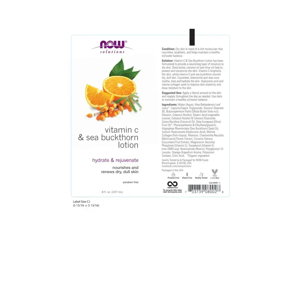 Product image for Vitamin C &amp; Sea Buckthorn Lotion.
