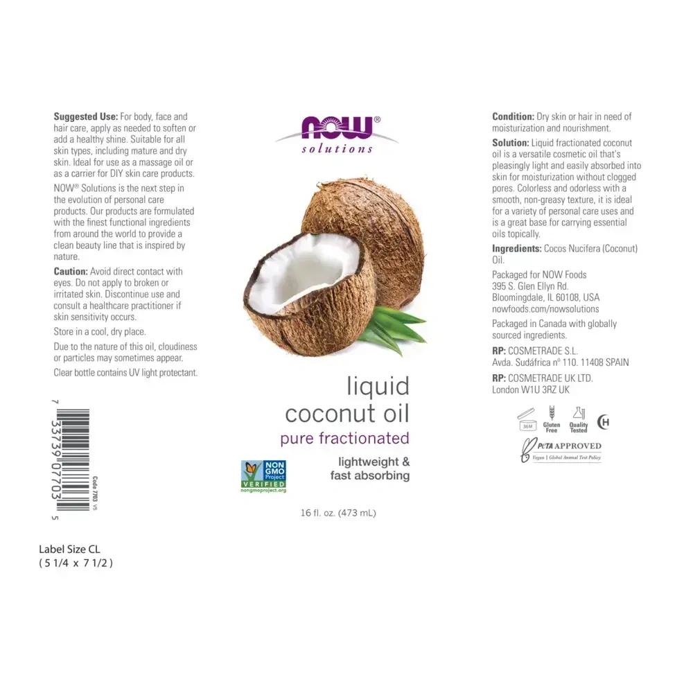 Product image for Liquid Coconut Oil.