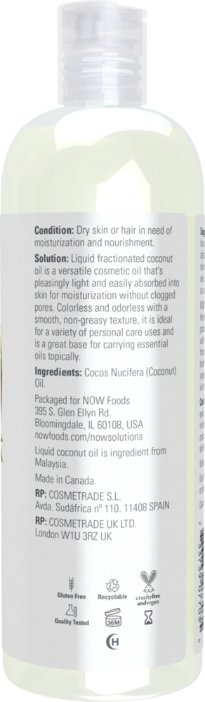Product image for Liquid Coconut Oil.
