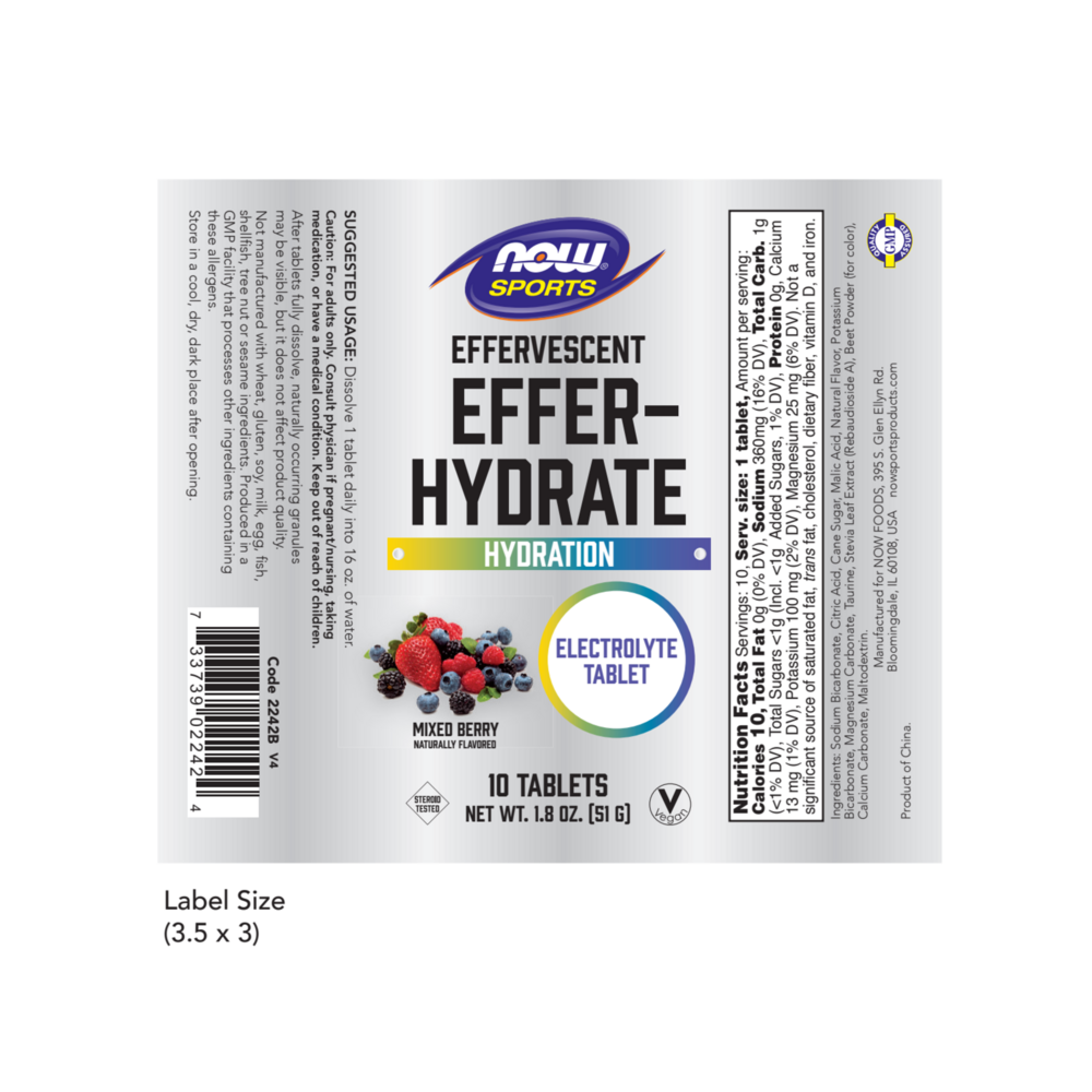 Product image for Effer-Hydrate Effervescent Mixed Berry.