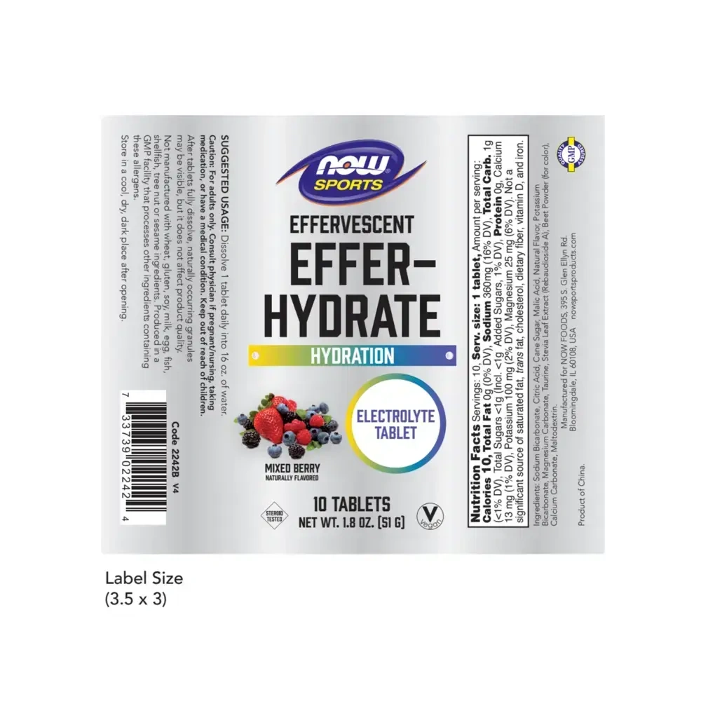 Product image for Effer-Hydrate Effervescent Mixed Berry.