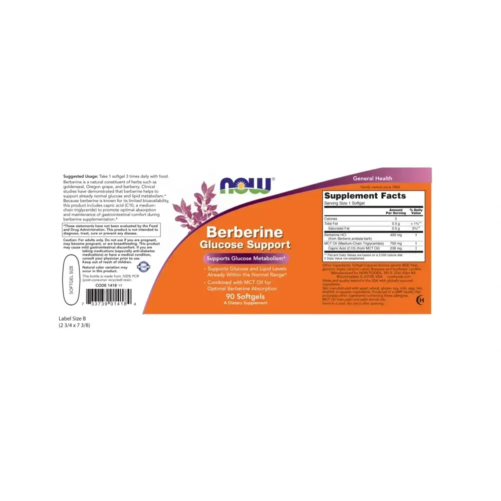 Product image for Berberine Glucose Support.