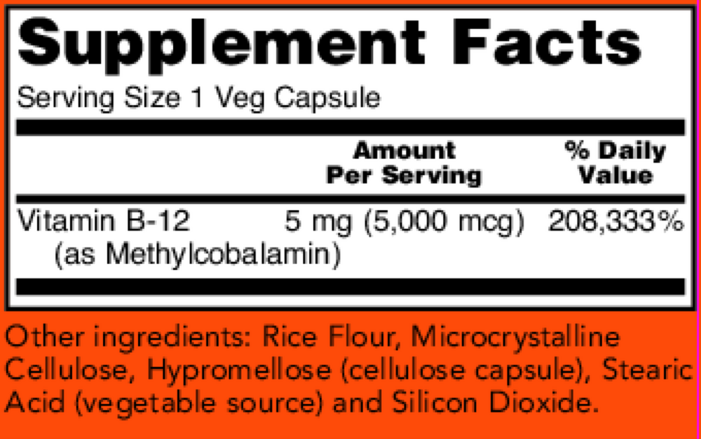 Product image for Methyl B-12 5000mcg.