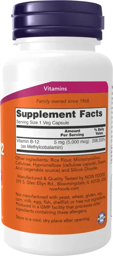 Product image for Methyl B-12 5000mcg.