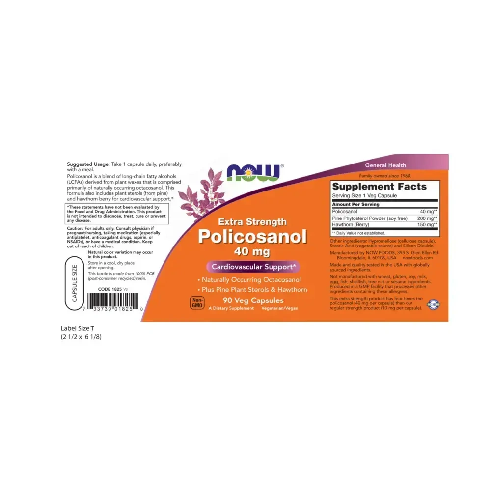 Product image for Policosanol Extra Strength.