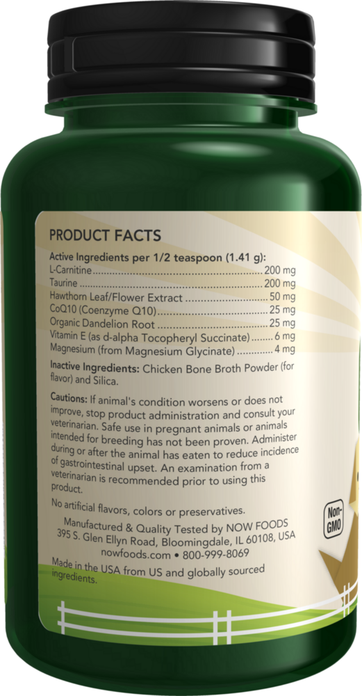 Product image for NOW Pet Health Cardiovascular Support Su.