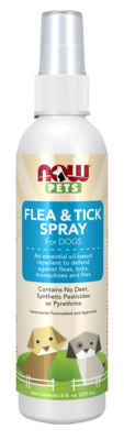 NOW Pet Health Flea and Tick Spray For D 8 Ounces