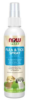 NOW Pet Health Flea and Tick Spray For D 8 Ounces