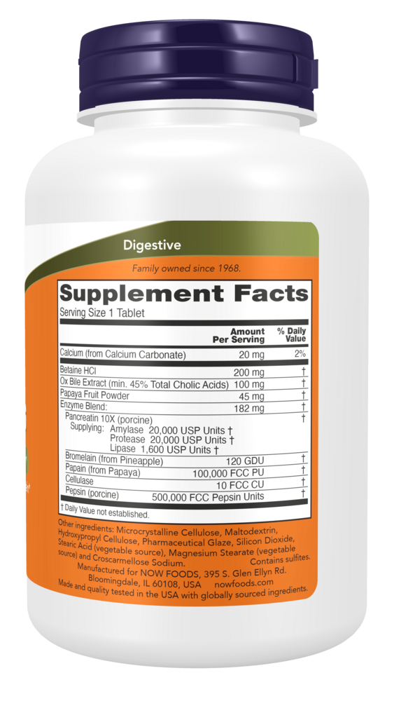 Product image for Super Enzymes Tablets.