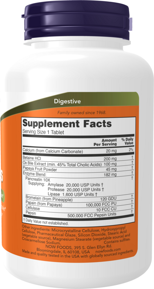 Product image for Super Enzymes Tablets.