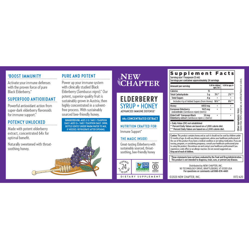 Product image for Elderberry Syrup.