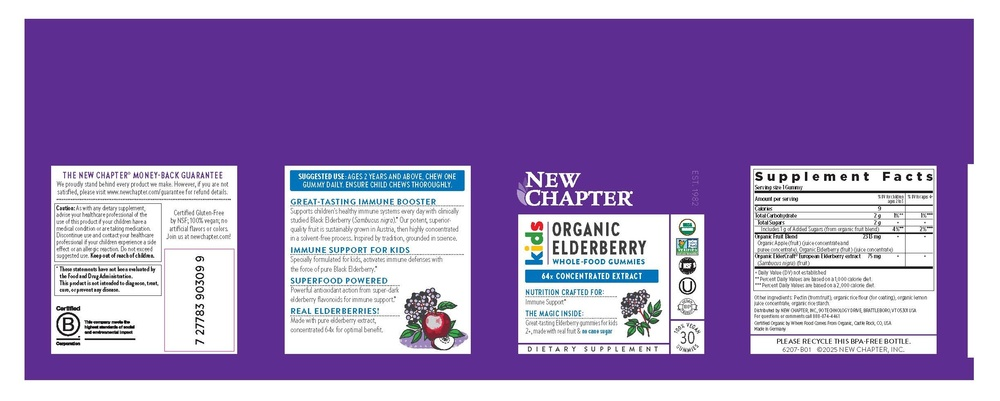 Product image for Kids Organic Elderberry Gummies.