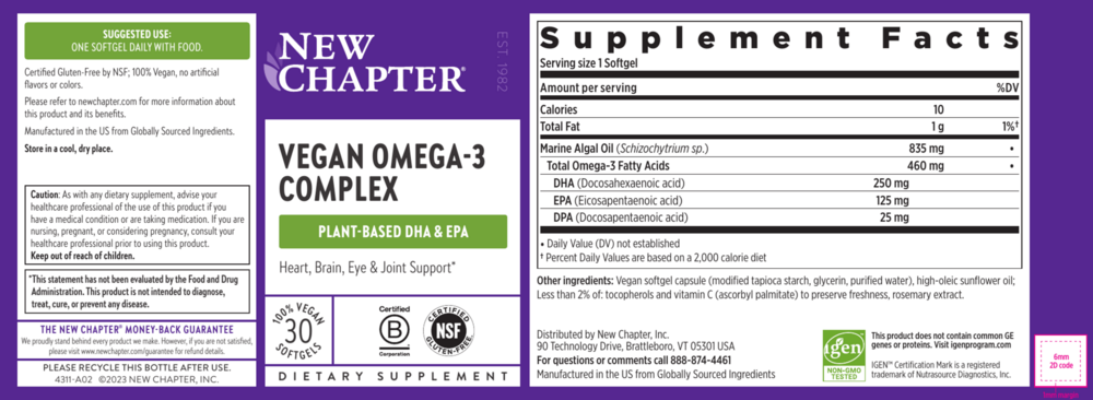 Product image for Vegan Omega 3 Complex.