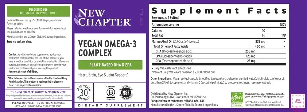 Product image for Vegan Omega 3 Complex.