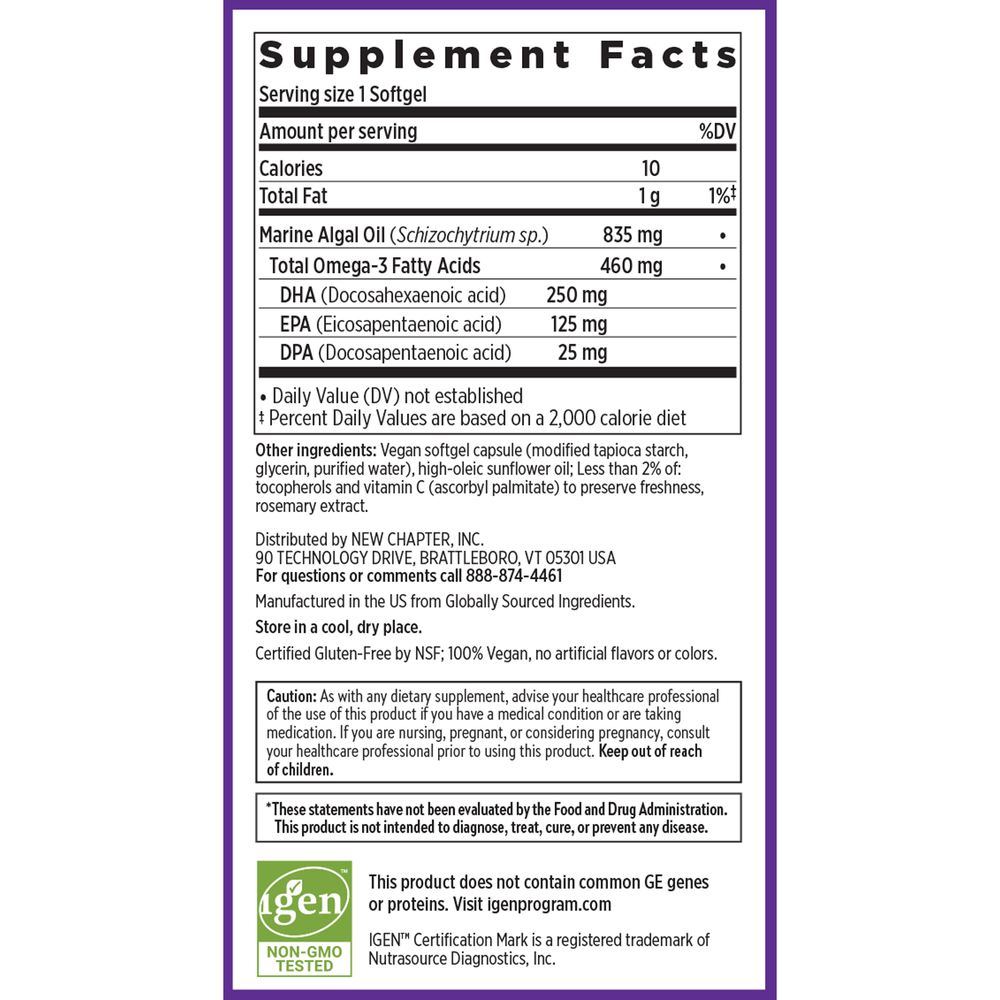 Product image for Vegan Omega 3 Complex.