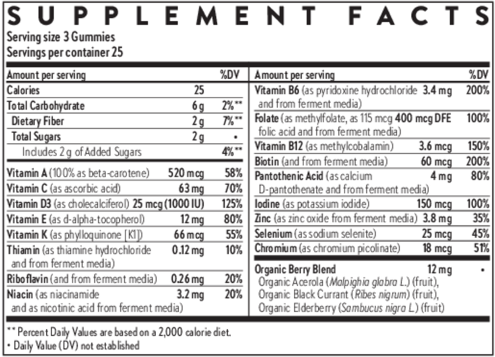 Product image for Women&#39;s Multivitamin Gummies.