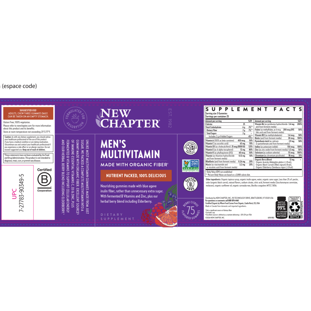 Product image for Men's Multivitamin Gummies.