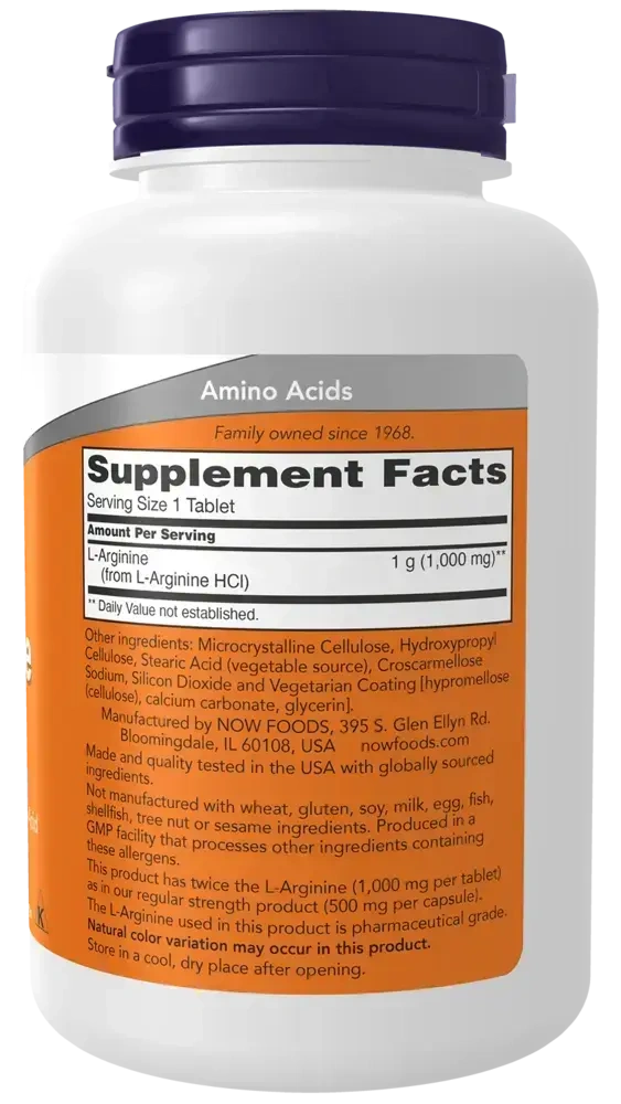 Product image for L-Arginine 1000mg.
