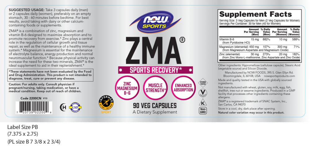 Product image for ZMA 800mg.