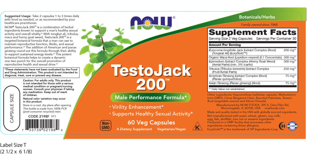 Product image for Testo Jack 200 Extra Strength.