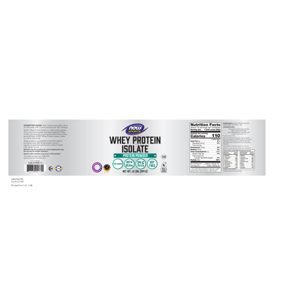 Product image for Whey Protein Isolate Pure.