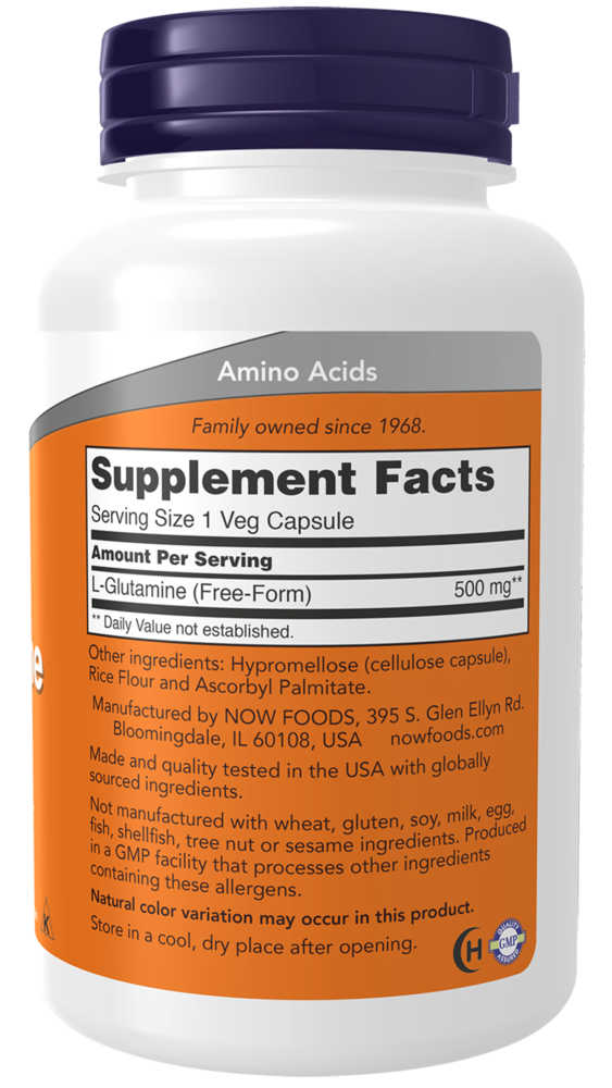 Product image for L-Glutamine 500mg.