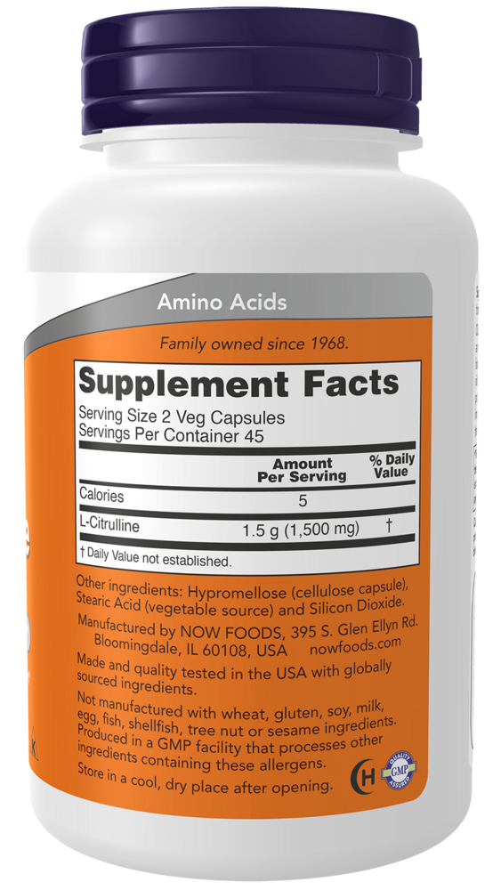 Product image for L-Citrulline 750mg.