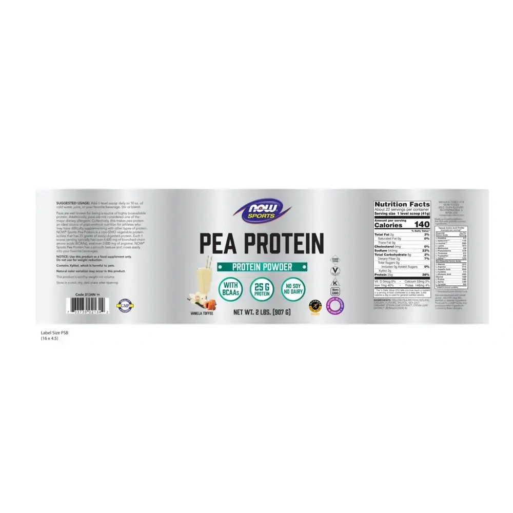 Product image for Pea Protein Vanilla Toffee.