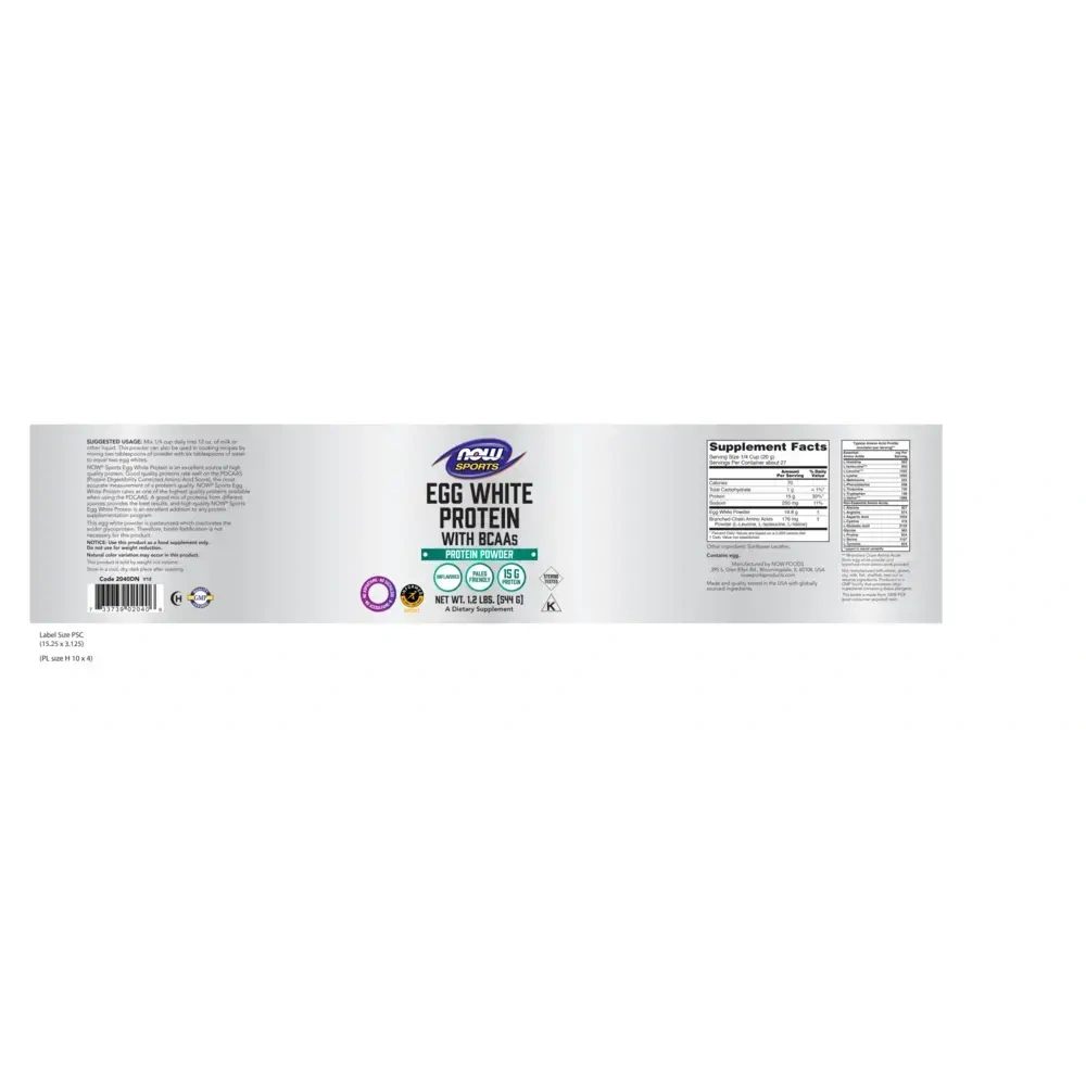Product image for Egg White Protein, Unflavored Powder.