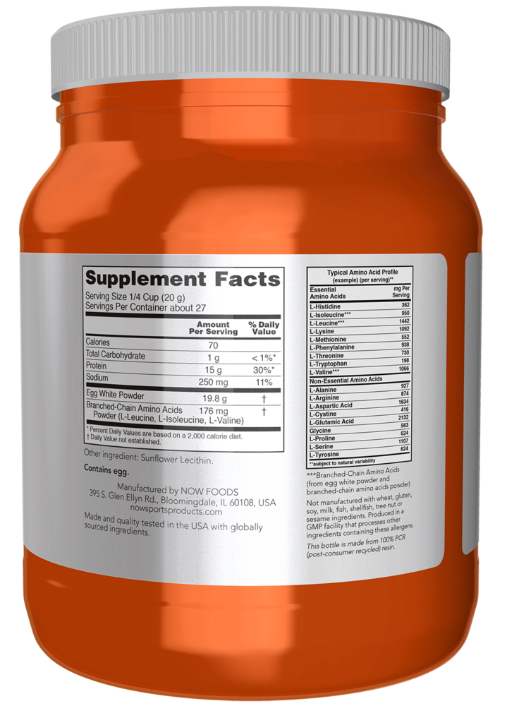 Product image for Egg White Protein, Unflavored Powder.