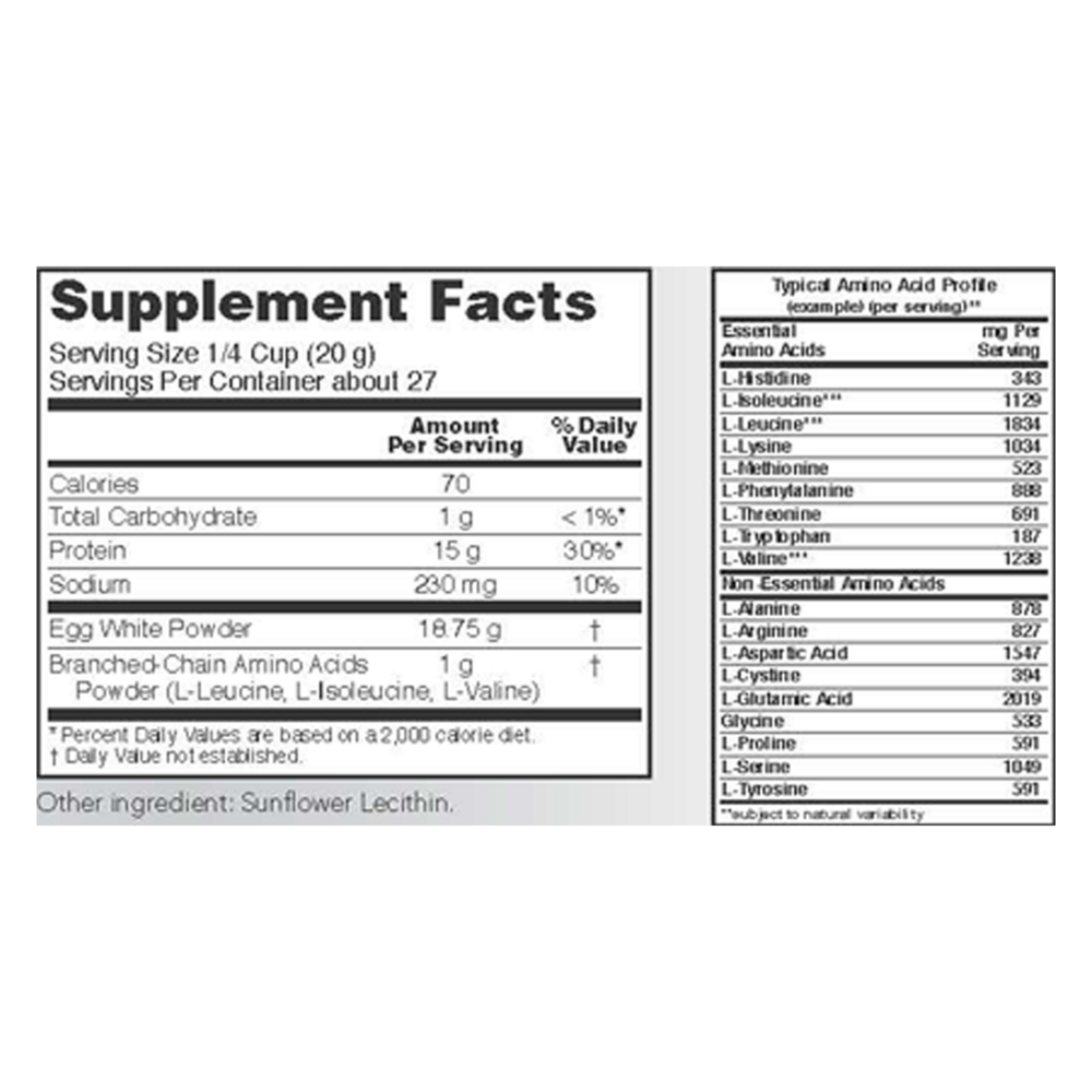 Product image for Egg White Protein, Unflavored Powder.