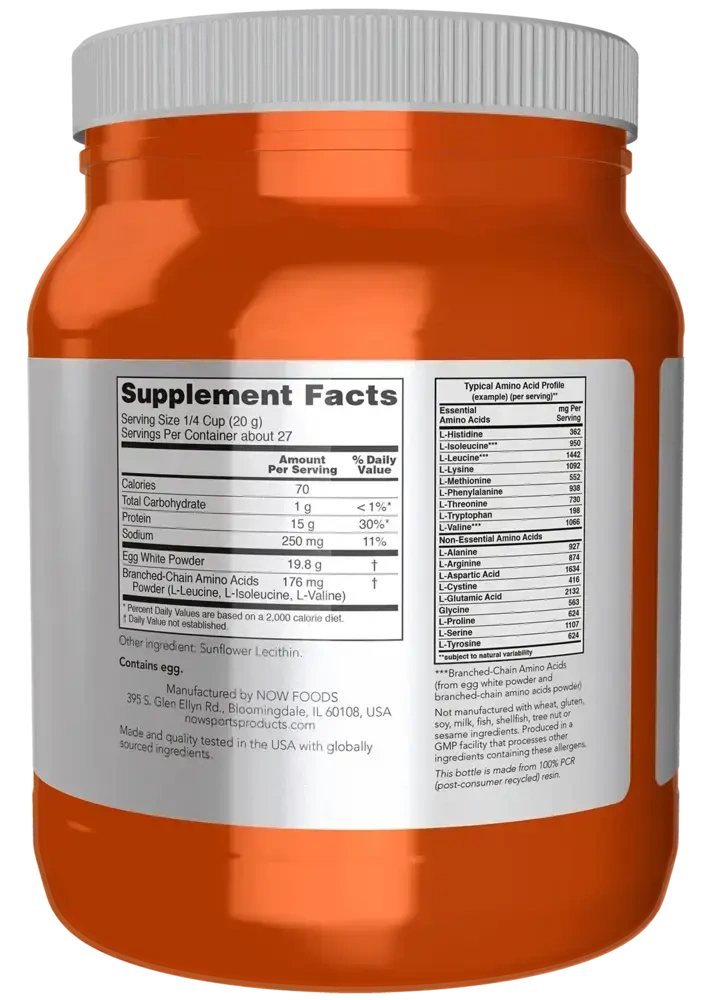 Product image for Egg White Protein, Unflavored Powder.