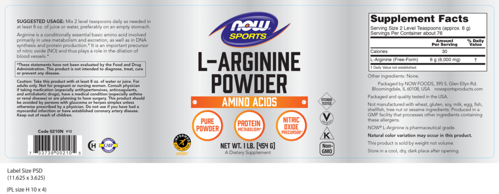 Product image for L-Arginine Powder.
