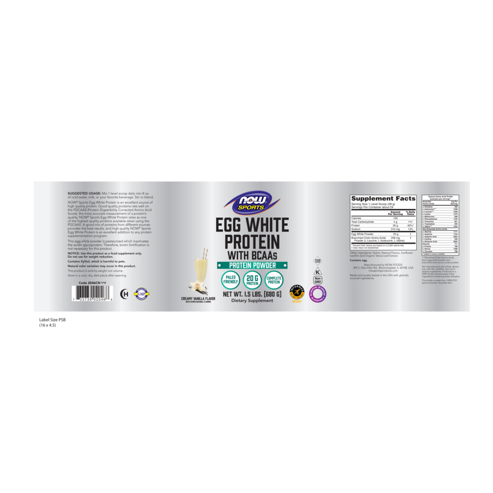 Product image for Eggwhite Protein Vanilla Creme.