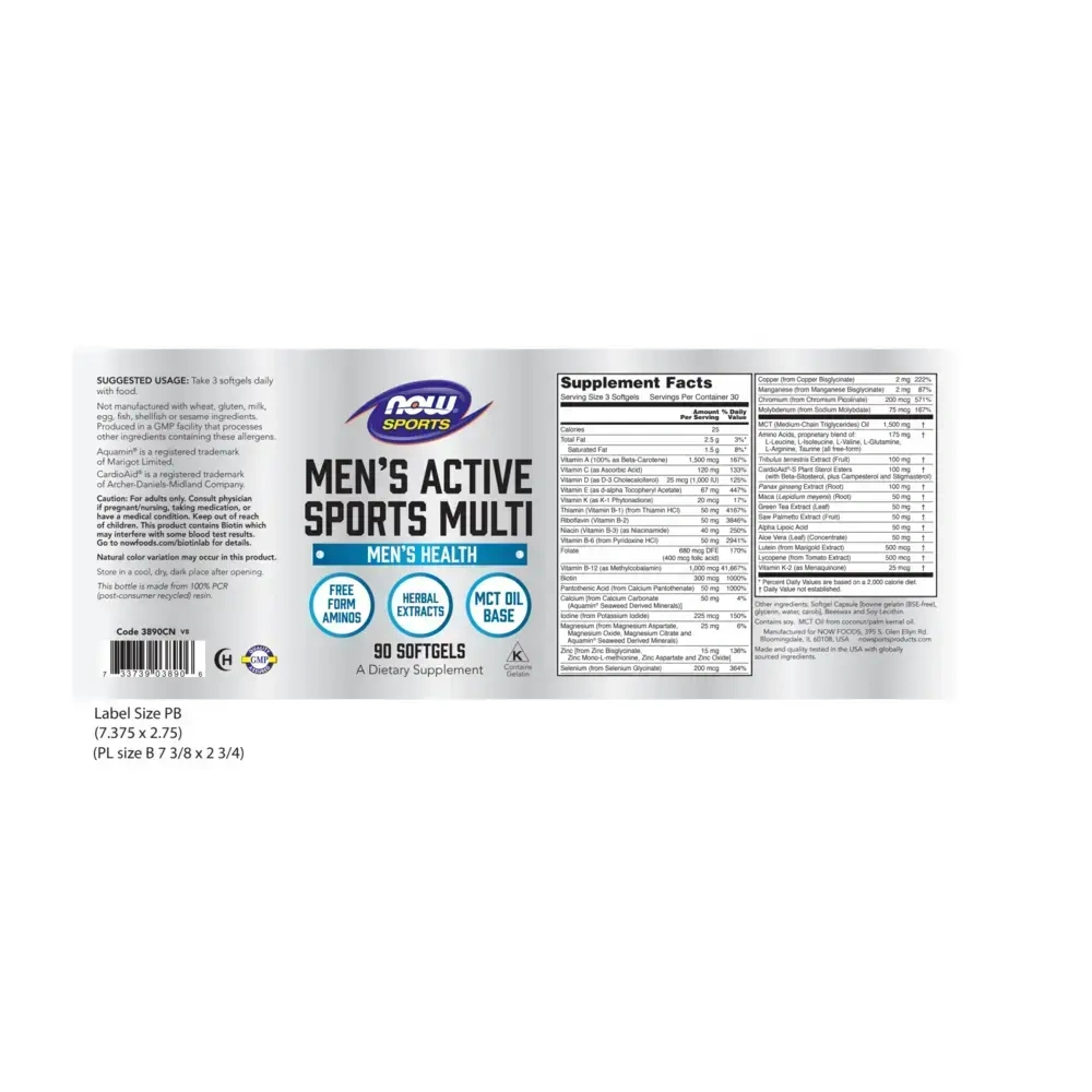 Product image for Men's Active Sports Multivitamin.