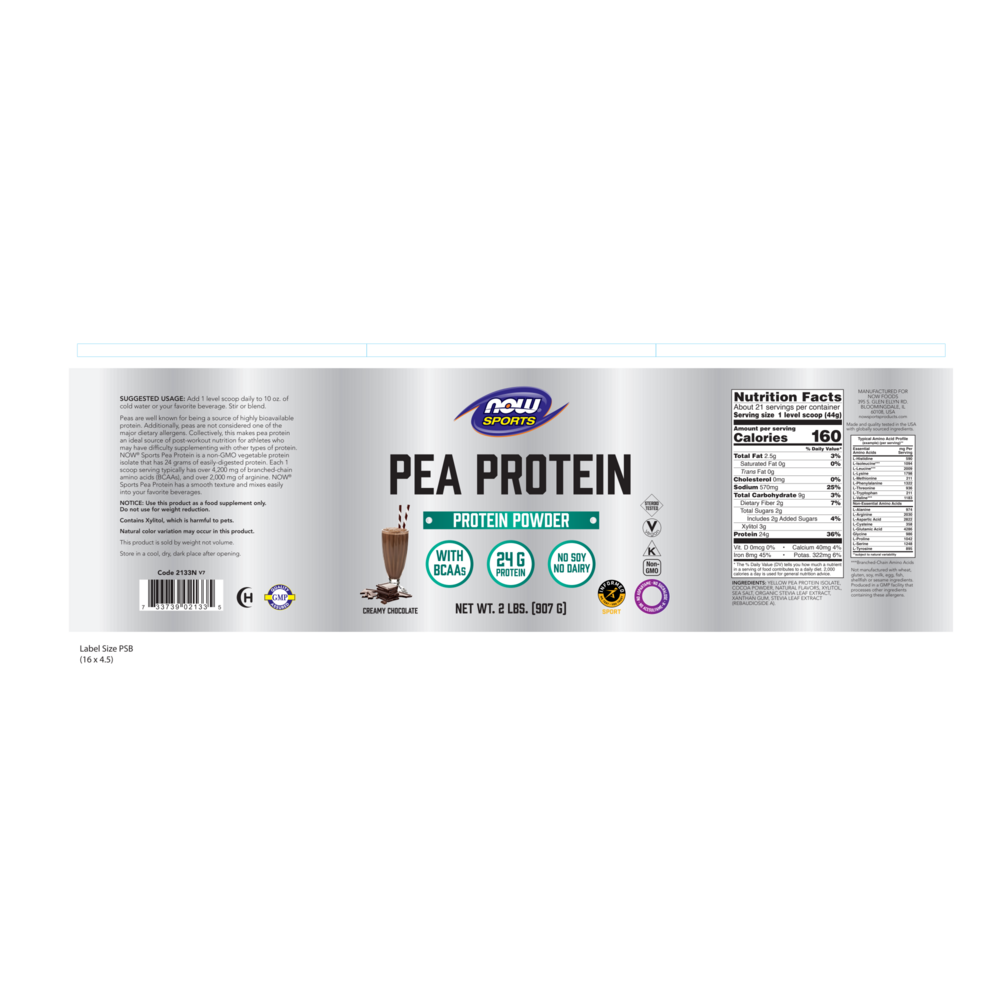 Product image for Pea Protein Chocolate.