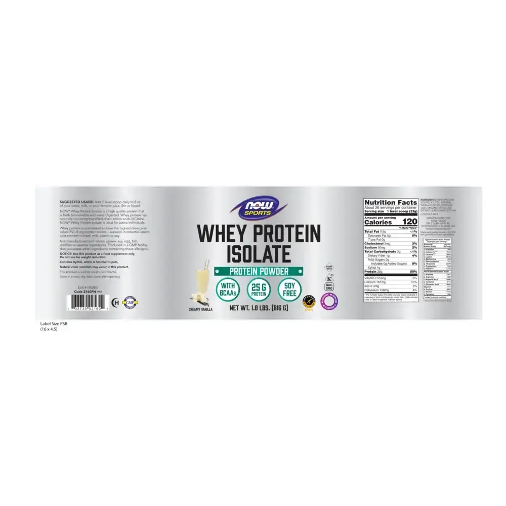 Product image for Whey Protein Isolate Vanilla.